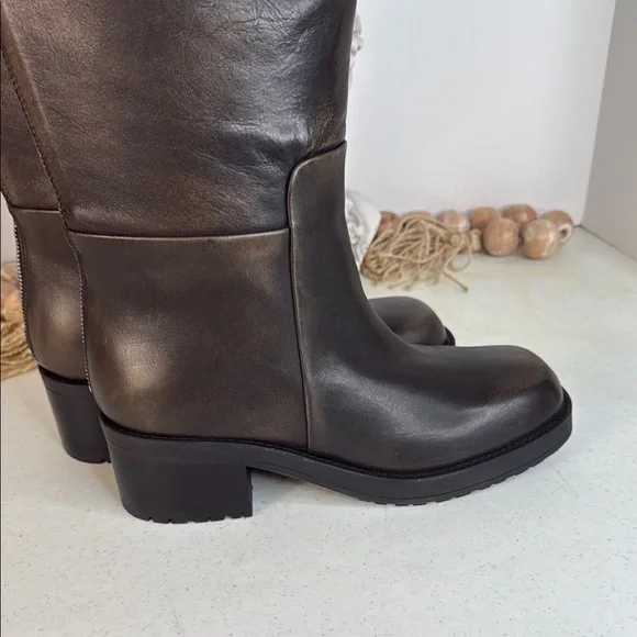 Marc Fisher Dariya Knee High Riding Boot Dark Brown Sz 10 - Picture 10 of 15